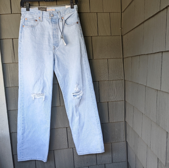 Levi’s Ribcage Straight ankle jeans NWT 25 - Picture 6 of 7